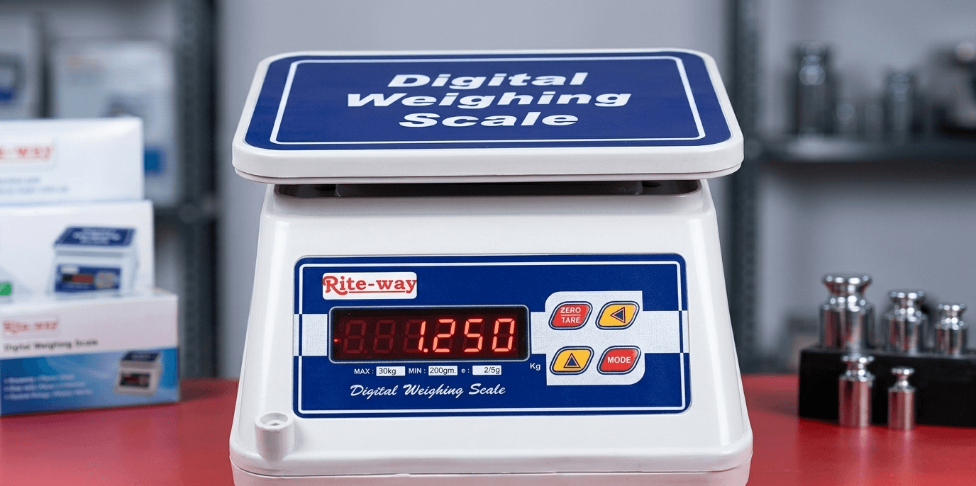 Rite-Way Table Top Scale — ABS Body with Pole Display