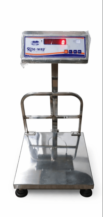 Rite-Way Platform Scale — With Guard Rail