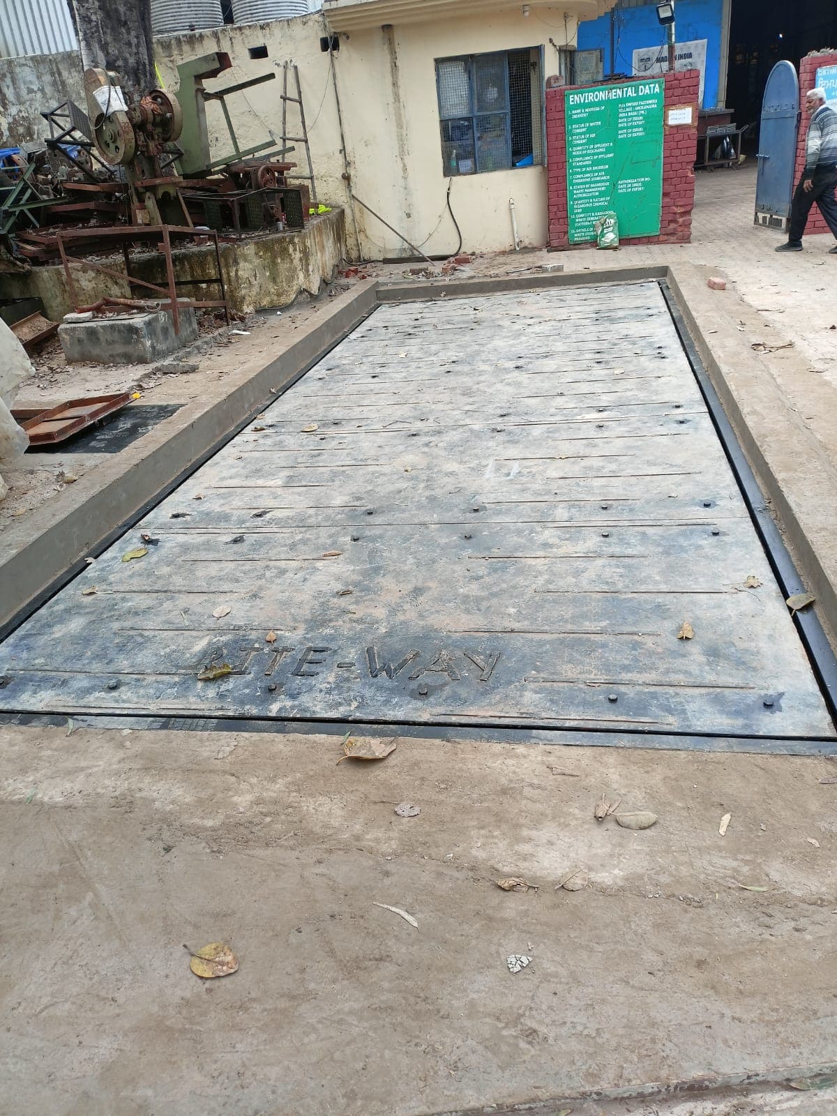 Rite-Way installation 1 — weighbridge or scale, North India